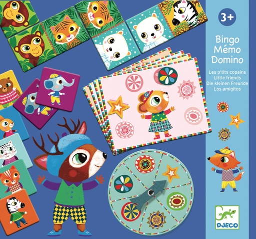 [DJE_DJ08131] Bingo Memo Domino - P'tits copains (Jeux Éducatifs Djeco)