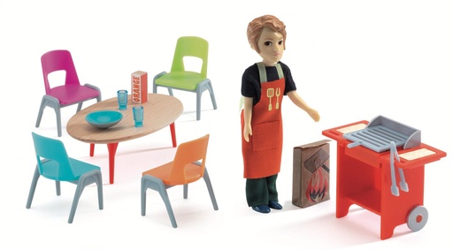 [DJE_DJ07829] Barbecue & accessoires (Maisons De Poupées Djeco)