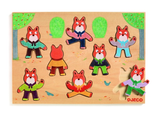 [DJE_DJ01253] Foxymatch (Puzzles Bois Djeco)