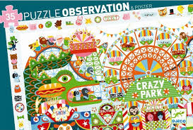 [DJE_DJ07593] Crazy park - 35 pcs (Puzzles Observation Djeco)