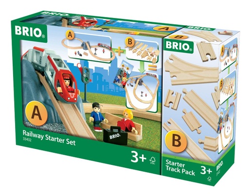 [BRI_33432000] Circuit Voyageur + Pack de Rails BRIO