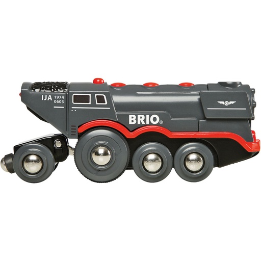 [BRI_33251000] Locomotive Grise Puissante à Piles BRIO