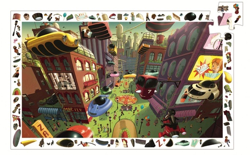 [DJE_DJ07459] Ville du futur - 200 pcs - Puzzle observation Djeco