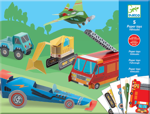 [DJE_DJ09702] Les engins (Paper Toys Djeco)