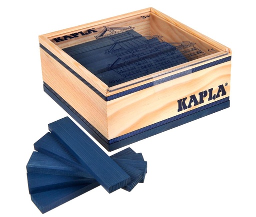 [MAC_K1BLFO] Petit coffret de 40 Kapla's Bleus foncés