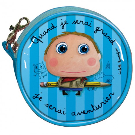 [LAB_62ISAPMR12] Porte-monnaie rond "Aventurier"